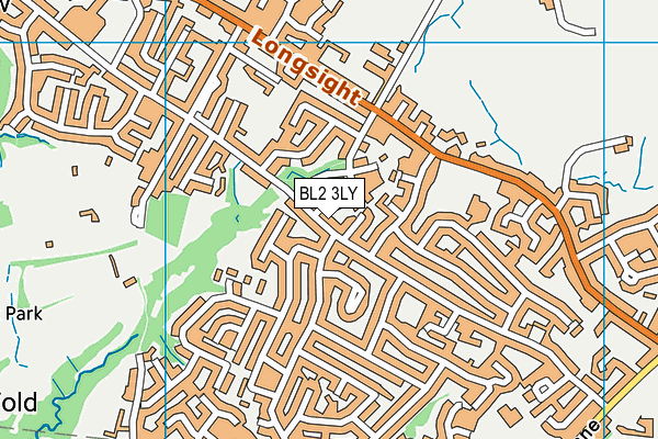BL2 3LY map - OS VectorMap District (Ordnance Survey)
