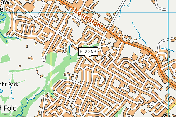 BL2 3NB map - OS VectorMap District (Ordnance Survey)