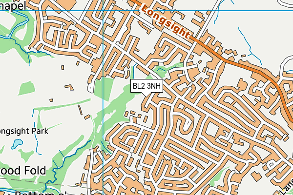 BL2 3NH map - OS VectorMap District (Ordnance Survey)