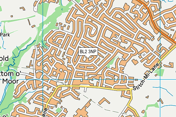 BL2 3NP map - OS VectorMap District (Ordnance Survey)