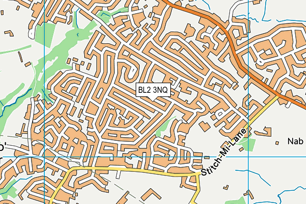 BL2 3NQ map - OS VectorMap District (Ordnance Survey)