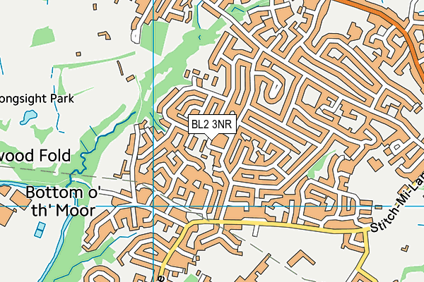 BL2 3NR map - OS VectorMap District (Ordnance Survey)