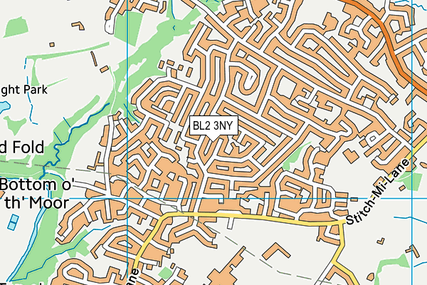 BL2 3NY map - OS VectorMap District (Ordnance Survey)