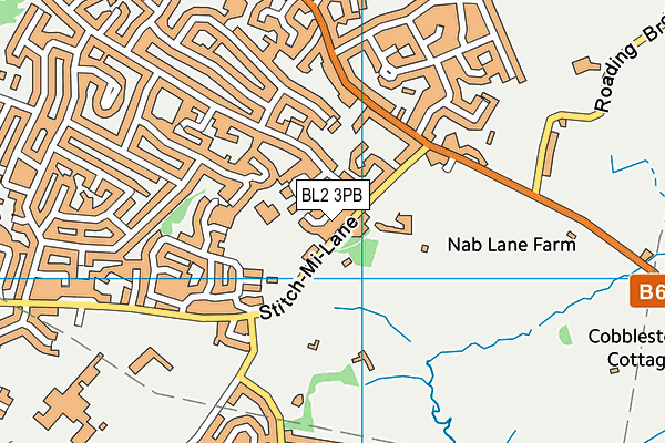 BL2 3PB map - OS VectorMap District (Ordnance Survey)