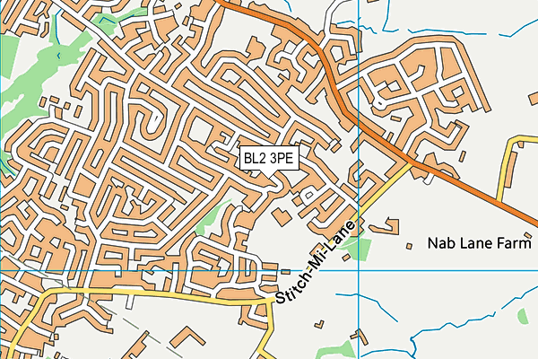 BL2 3PE map - OS VectorMap District (Ordnance Survey)