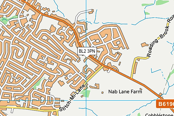 BL2 3PN map - OS VectorMap District (Ordnance Survey)