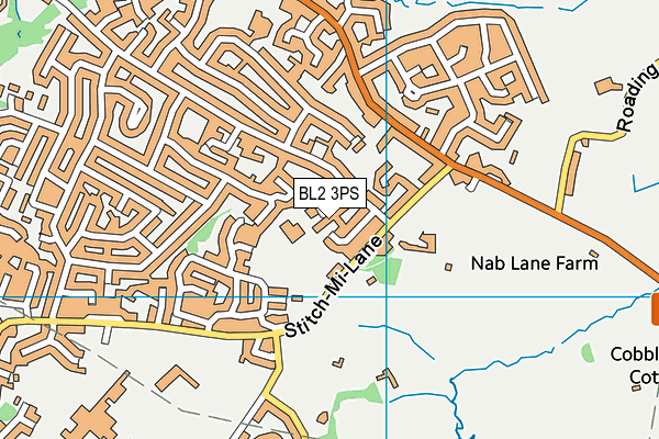BL2 3PS map - OS VectorMap District (Ordnance Survey)