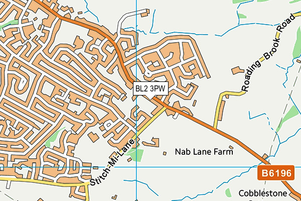 BL2 3PW map - OS VectorMap District (Ordnance Survey)
