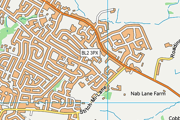 BL2 3PX map - OS VectorMap District (Ordnance Survey)