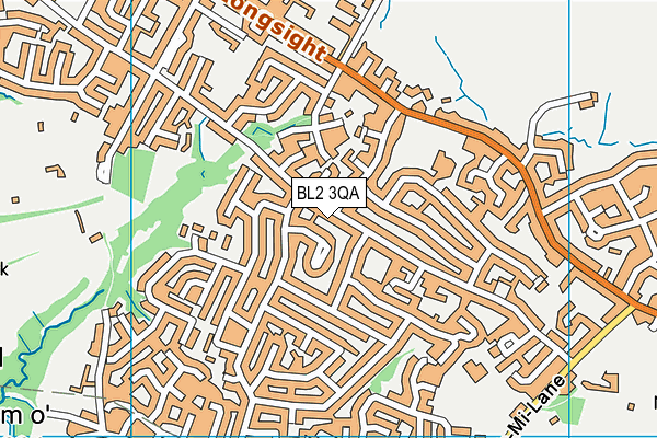 BL2 3QA map - OS VectorMap District (Ordnance Survey)