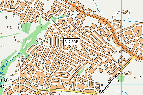 BL2 3QB map - OS VectorMap District (Ordnance Survey)