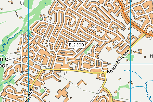 BL2 3QD map - OS VectorMap District (Ordnance Survey)