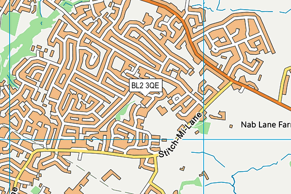 BL2 3QE map - OS VectorMap District (Ordnance Survey)