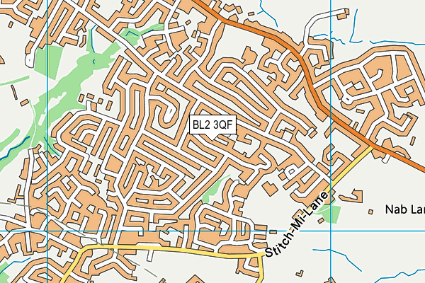 BL2 3QF map - OS VectorMap District (Ordnance Survey)