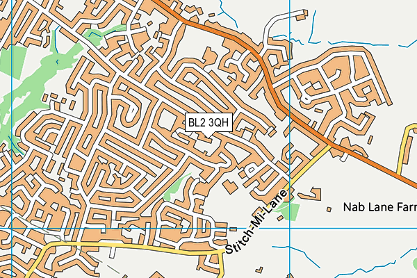 BL2 3QH map - OS VectorMap District (Ordnance Survey)