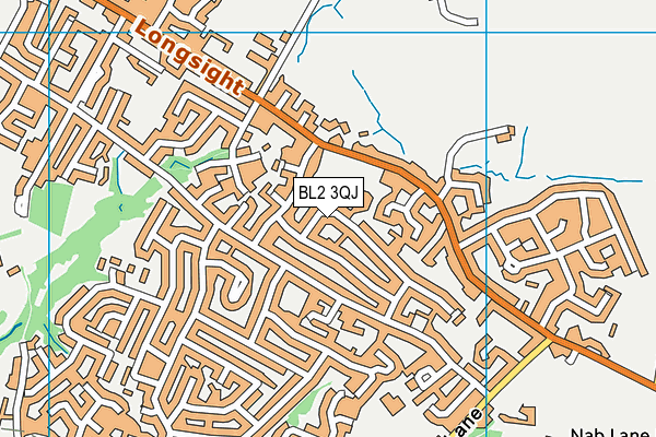 BL2 3QJ map - OS VectorMap District (Ordnance Survey)