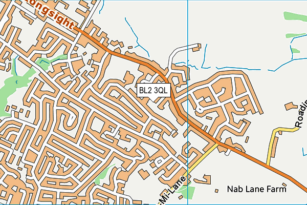 BL2 3QL map - OS VectorMap District (Ordnance Survey)
