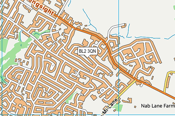 BL2 3QN map - OS VectorMap District (Ordnance Survey)