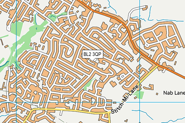 BL2 3QP map - OS VectorMap District (Ordnance Survey)