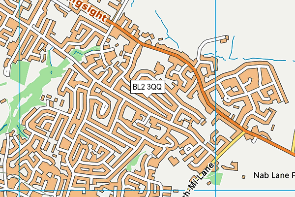 BL2 3QQ map - OS VectorMap District (Ordnance Survey)