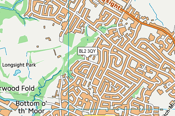 BL2 3QY map - OS VectorMap District (Ordnance Survey)