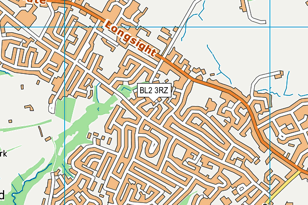 BL2 3RZ map - OS VectorMap District (Ordnance Survey)