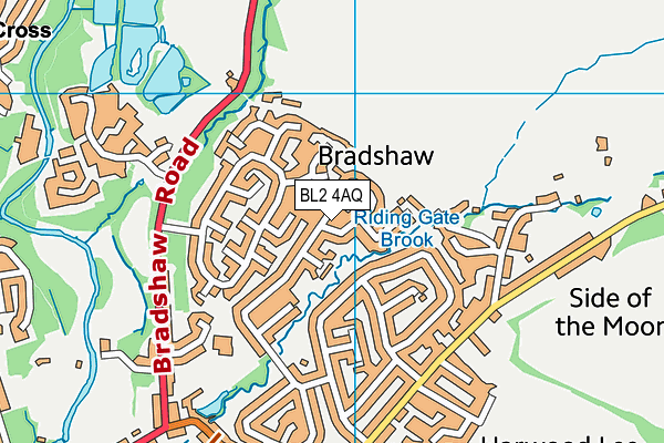 BL2 4AQ map - OS VectorMap District (Ordnance Survey)