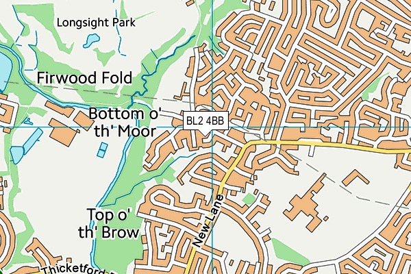 BL2 4BB map - OS VectorMap District (Ordnance Survey)