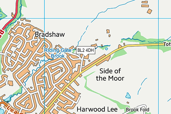 BL2 4DH map - OS VectorMap District (Ordnance Survey)