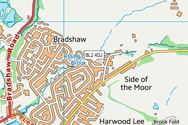 BL2 4DJ map - OS VectorMap District (Ordnance Survey)