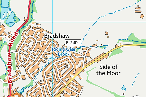 BL2 4DL map - OS VectorMap District (Ordnance Survey)