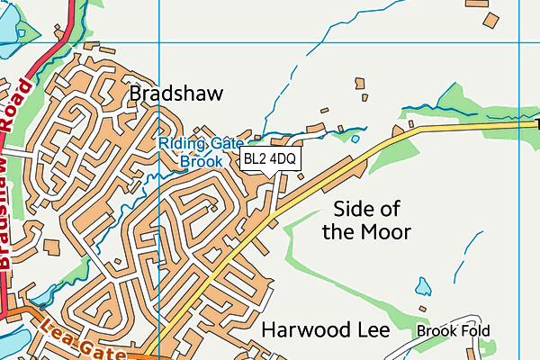 BL2 4DQ map - OS VectorMap District (Ordnance Survey)
