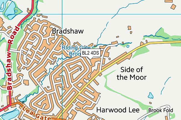 BL2 4DS map - OS VectorMap District (Ordnance Survey)