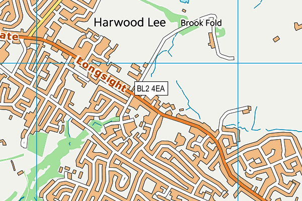 BL2 4EA map - OS VectorMap District (Ordnance Survey)