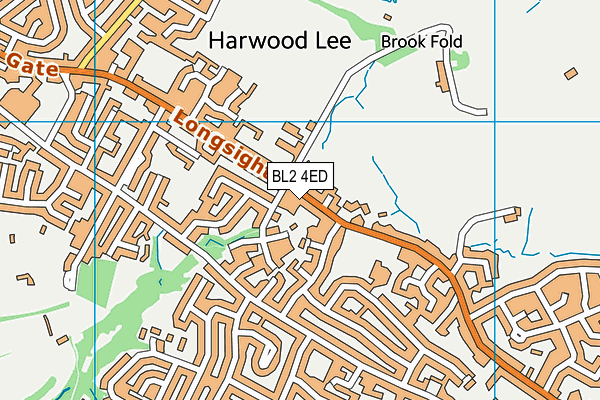 BL2 4ED map - OS VectorMap District (Ordnance Survey)