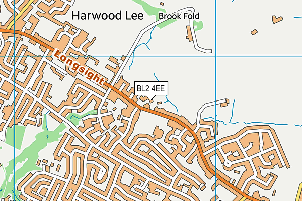 BL2 4EE map - OS VectorMap District (Ordnance Survey)
