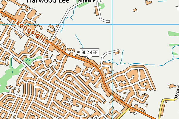 BL2 4EF map - OS VectorMap District (Ordnance Survey)
