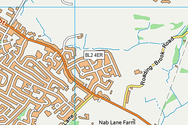 BL2 4ER map - OS VectorMap District (Ordnance Survey)