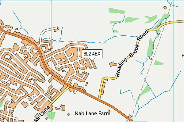BL2 4EX map - OS VectorMap District (Ordnance Survey)