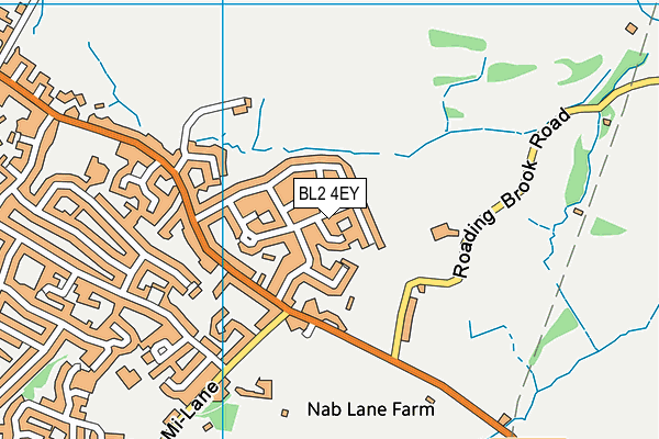 BL2 4EY map - OS VectorMap District (Ordnance Survey)