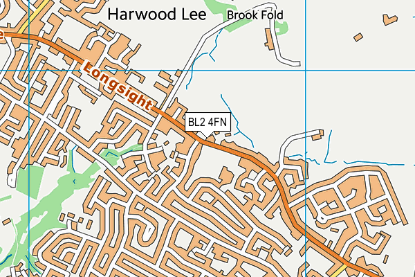 BL2 4FN map - OS VectorMap District (Ordnance Survey)