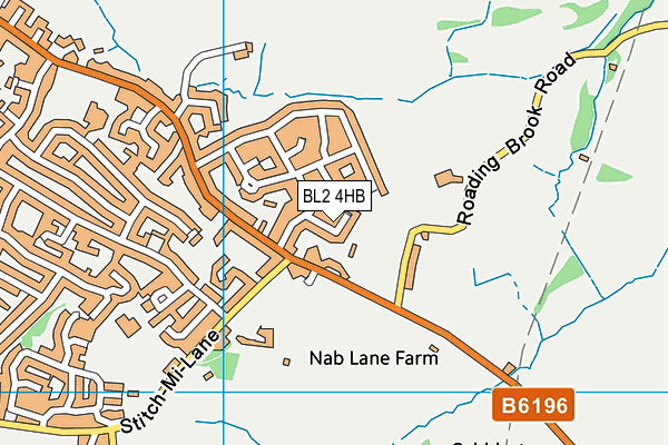 BL2 4HB map - OS VectorMap District (Ordnance Survey)
