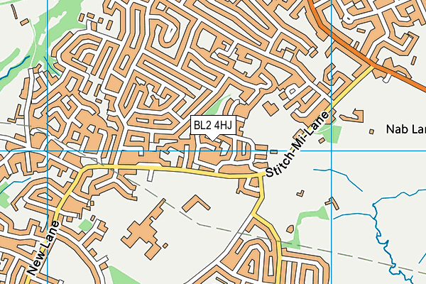 BL2 4HJ map - OS VectorMap District (Ordnance Survey)