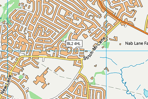 BL2 4HL map - OS VectorMap District (Ordnance Survey)