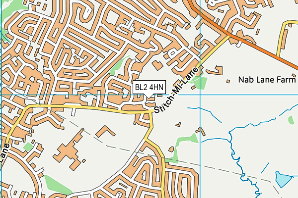 BL2 4HN map - OS VectorMap District (Ordnance Survey)