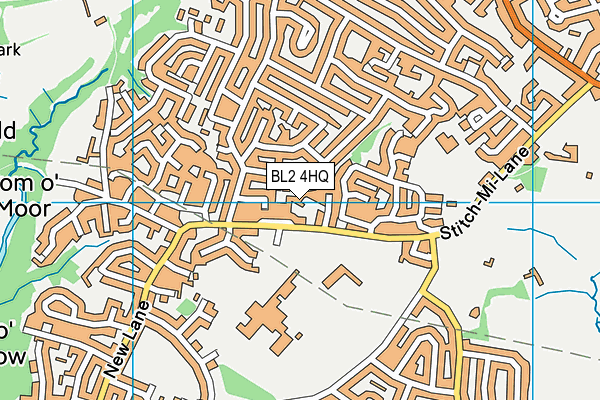 BL2 4HQ map - OS VectorMap District (Ordnance Survey)