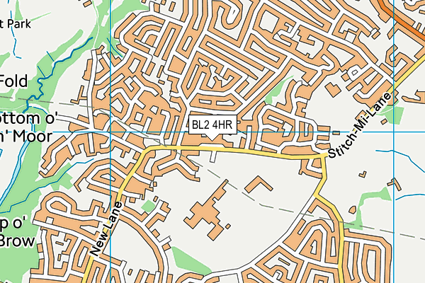 BL2 4HR map - OS VectorMap District (Ordnance Survey)
