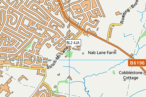 BL2 4JA map - OS VectorMap District (Ordnance Survey)