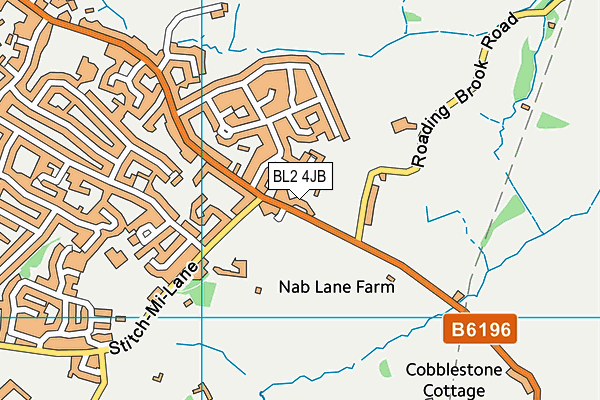 BL2 4JB map - OS VectorMap District (Ordnance Survey)