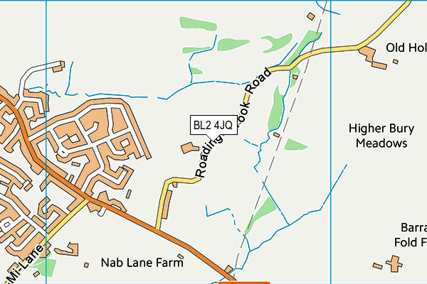 BL2 4JQ map - OS VectorMap District (Ordnance Survey)